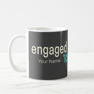 Mug Bagues de Fiançailles Couple Enterrement de Vie de