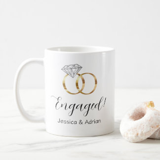 Mug Bagues de fiançailles en diamant sur mesure Fiança