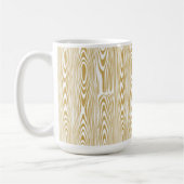 Mug Bagues en bois de Parties scintillant d'or (Gauche)