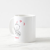 Mug Baguette Figurant Garçon Jouant Guitare (Devant gauche)