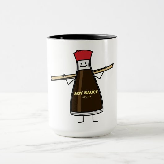 Mug Baguettes d'Asiatique de condiment de bouteille de (Centre)