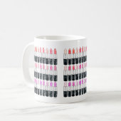 Mug Baguettes de couleur aquarelle (Devant gauche)