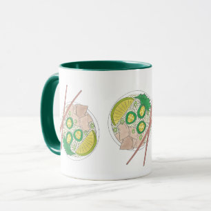 Mug Baguettes de soupe à la nouille de poulet pour ali