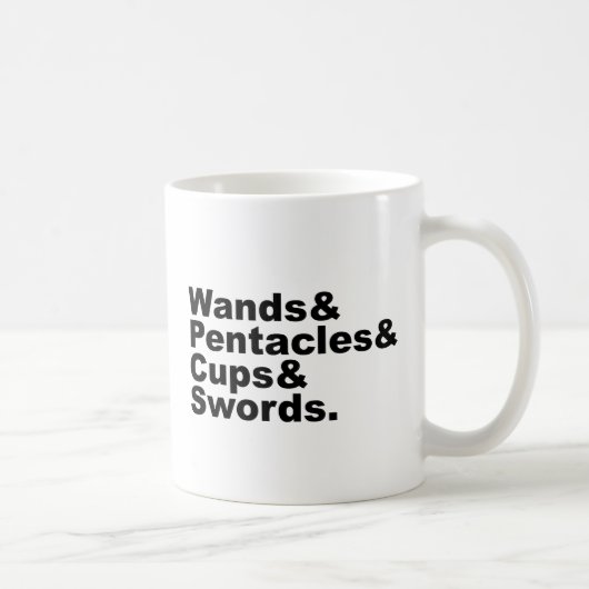 Mug Baguettes & Pentacles & Coupes & Épées | Cartes de (Droite)