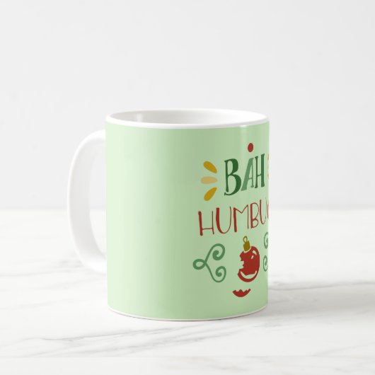Mug Bah Humbug avec Red Bauble (Devant gauche)
