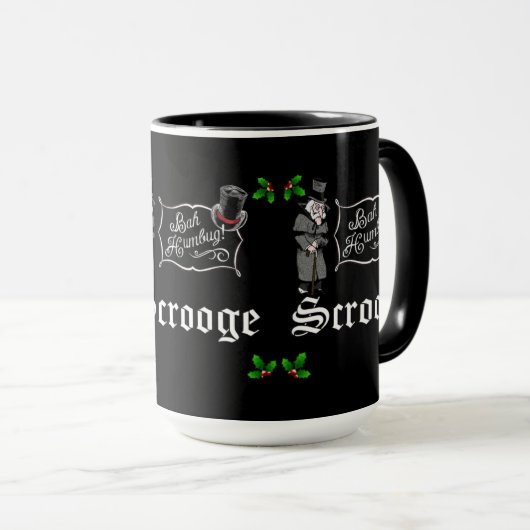 Mug Bah Humbug ! Cadeau de Noël (Devant droit)
