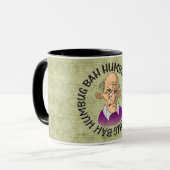 Mug bah humbug vieux (Devant gauche)