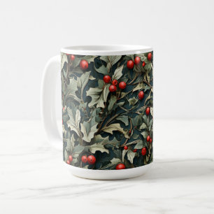 Mug Baie de houx anglais vintage botanique