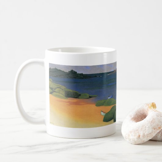 Mug Baie de Tregastel par Felix Vallotton, Art (Avec donut)