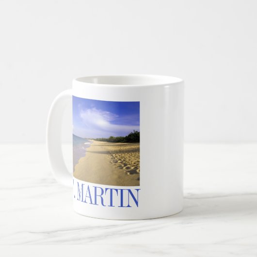 Mug Baie Longue Long Bay Beach, St. Martin (Devant gauche)