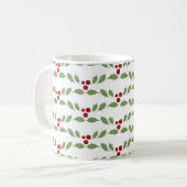 Mug Baies de Houx de Noël (Devant gauche)