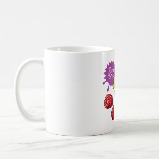 Mug Baies rouges fraîches et cerises (Gauche)