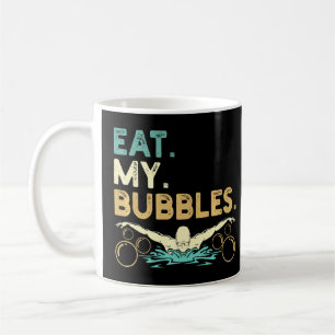Mug Baignade amusante Manger Mes bulles Baignade Rétro