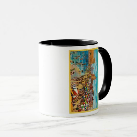 Mug Baignade dans le lagon, Long Beach (Devant droit)