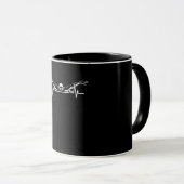 Mug Baignade Heartbeat Équipe Baignade Femmes Filles (Devant droit)