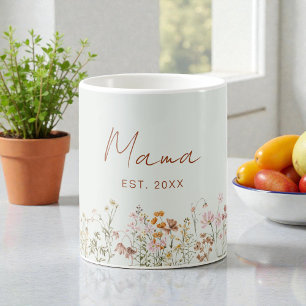 Mug Baignée de Fleurs Sauvages de Sauge Verte pour l'A