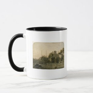 Mug Baigner la scène chez le Ghat sur le Gange