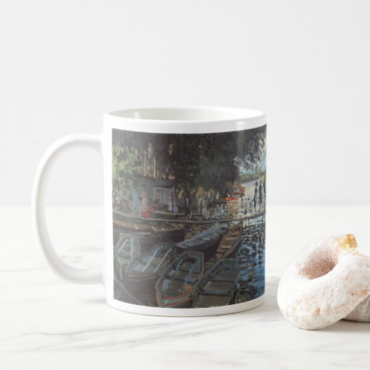 Mug Baigneurs à La Grenouillère par Claude Monet (Avec donut)
