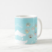 Mug Baigneurs artistiques | Art d'hiver de natation ar (Devant droit)