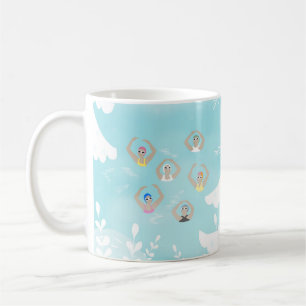 Mug Baigneurs artistiques   Art d'hiver de natation ar