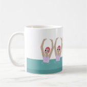 Mug Baigneurs artistiques | Illustration de natation a (Gauche)