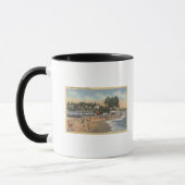 Mug Baigneurs et baigneurs sur la plage (Gauche)