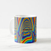 Mug Bâillement de couleur de techno (Devant gauche)