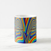 Mug Bâillement de couleur de techno (Centre)