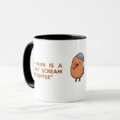 Mug Bâillement drôle conçu tendance  (Devant gauche)