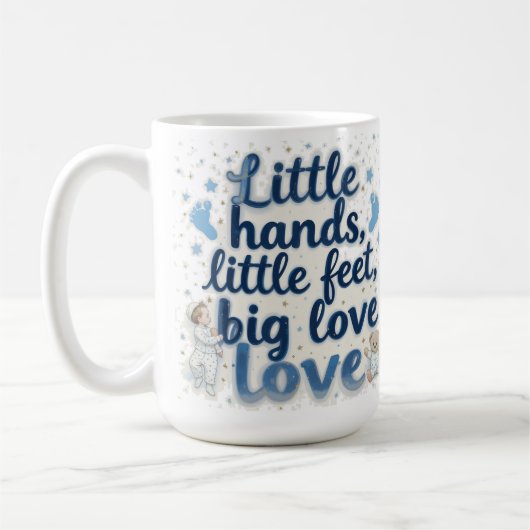 Mug Bain de bébé petits petons (Gauche)