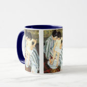 Mug Bain d'enfant par Mary Cassatt Impressionnisme Vin (Devant gauche)