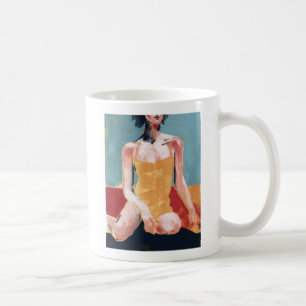 Mug Bain vintage - maillot de bain jaune