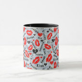 Mug Baise, lèvres rouges. (Centre)