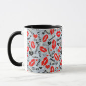 Mug Baise, lèvres rouges. (Gauche)