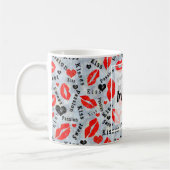 Mug Baise, lèvres rouges. (Gauche)