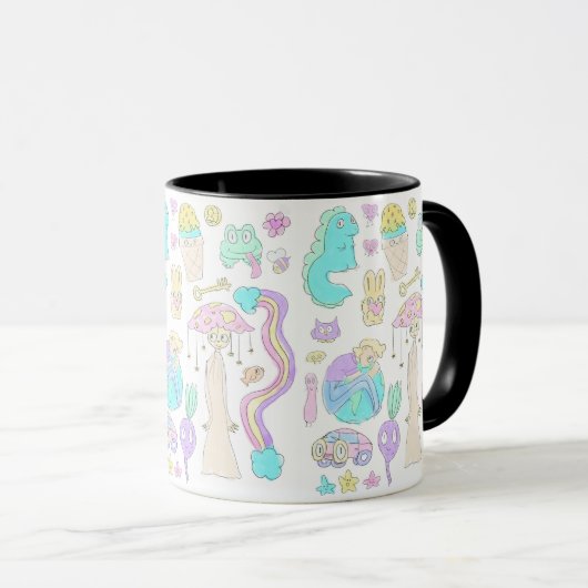 Mug baise magique funky (Devant droit)