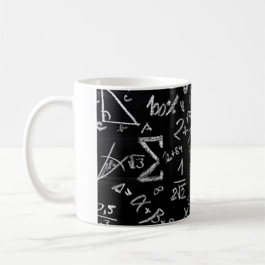 Mug baise pour professeur de maths, maths, statistique (Gauche)