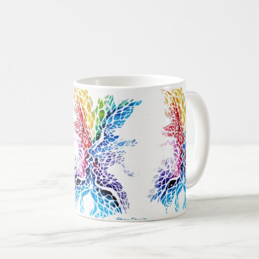Mug Baiser coloré (Devant droit)