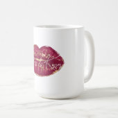 Mug Baiser des lèvres rouges (Devant droit)