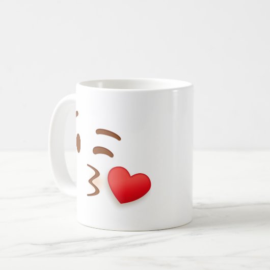 Mug Baiser Emoji (Devant gauche)