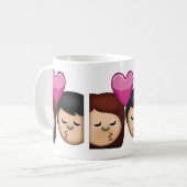 Mug Baiser Emoji (Devant gauche)