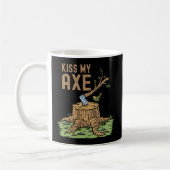 Mug Baiser mes axes Lumberjack Logger Stump (Gauche)