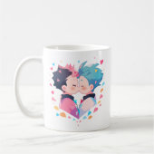 Mug Baiser mignon Anime Boys (Gauche)