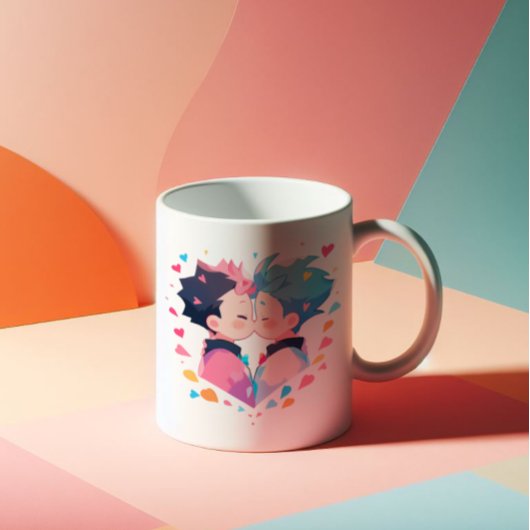 Mug Baiser mignon Anime Boys