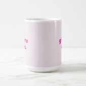 Mug Baiser Moderne Gimme | Texte Rose Typographie (Centre)