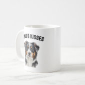 Mug Baisers Aussie - mignon chien berger australien (Devant gauche)