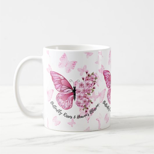 Mug Baisers aux papillons et Bénédictions célestes (Gauche)
