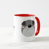 Mug Baisers...avec un peu de slobber...Valentine's Hol (Devant droit)