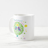 Mug BAISERS DANS UN ARBRE personnalisé (Devant gauche)