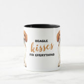 Mug Baisers de chien beagle Réparez tout (Centre)